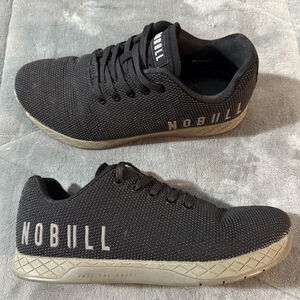Nobull Superfabric Impact Trainer Shoes Mens 8 Womens 9.5 Workout Black Grey